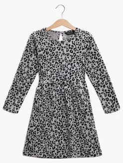 LucaLola Kjoler & Tunikaer*Luca & Lola Miriam Kjole, Grey Leopard