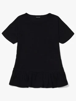 LucaLola Overdele*Luca & Lola Natalia T-Shirt, Black Sort
