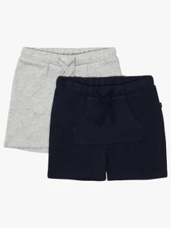 Børn LucaLola Underdele>Luca & Lola Ricolo Shorts 2-Pak, Navy/Grey Melange