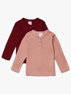 Børn LucaLola Luca & Lola Siena Langærmet T-shirt 2-pak, Pink