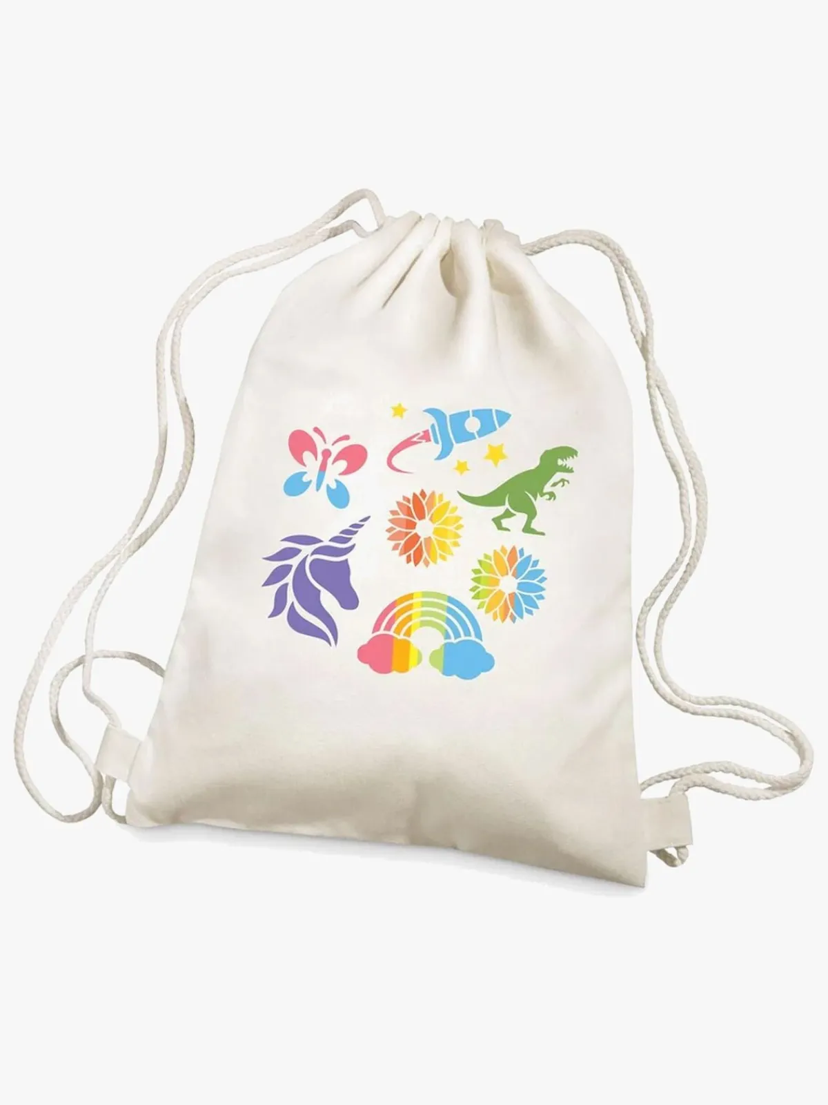 4M Kreativt Legetøj>KidzMaker DIY-sæt Skabelontryk Gymnastikpose