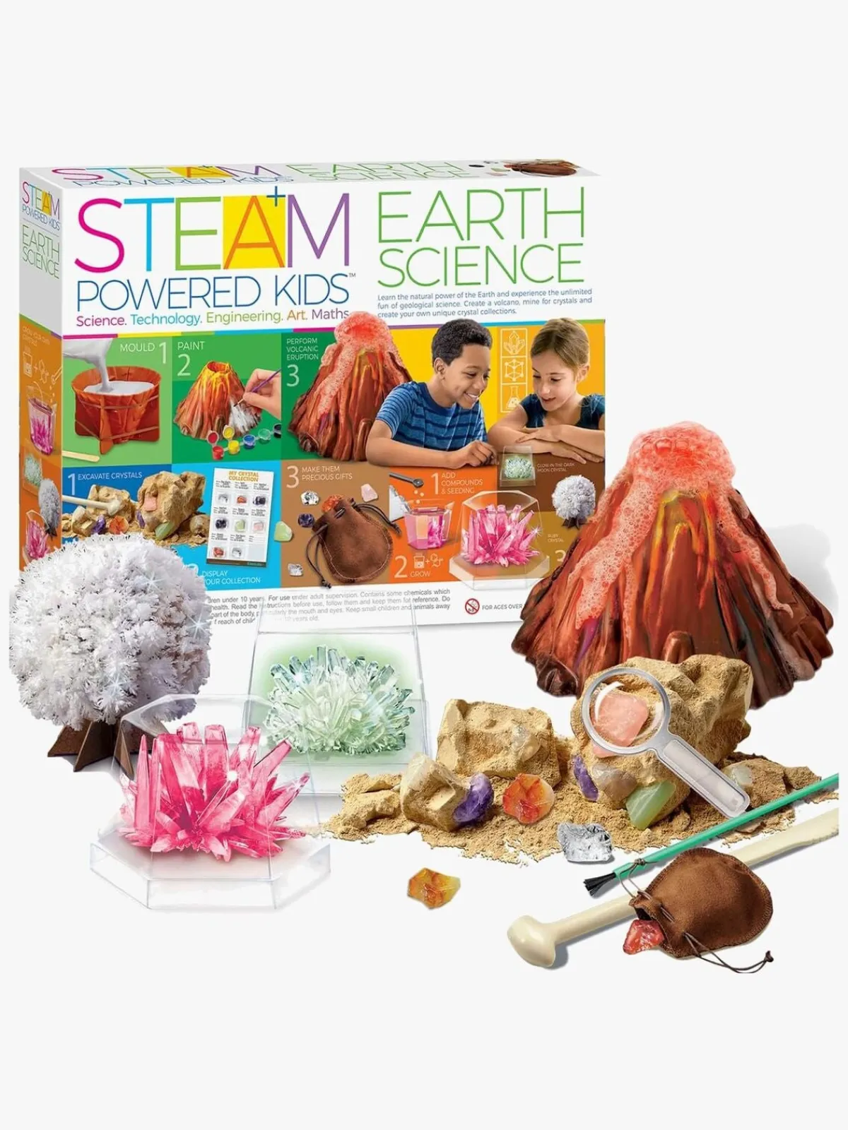 4M Eksperimenter & Videnskab*STEAM Powered Kids Eksperimentsæt Flerfarvet