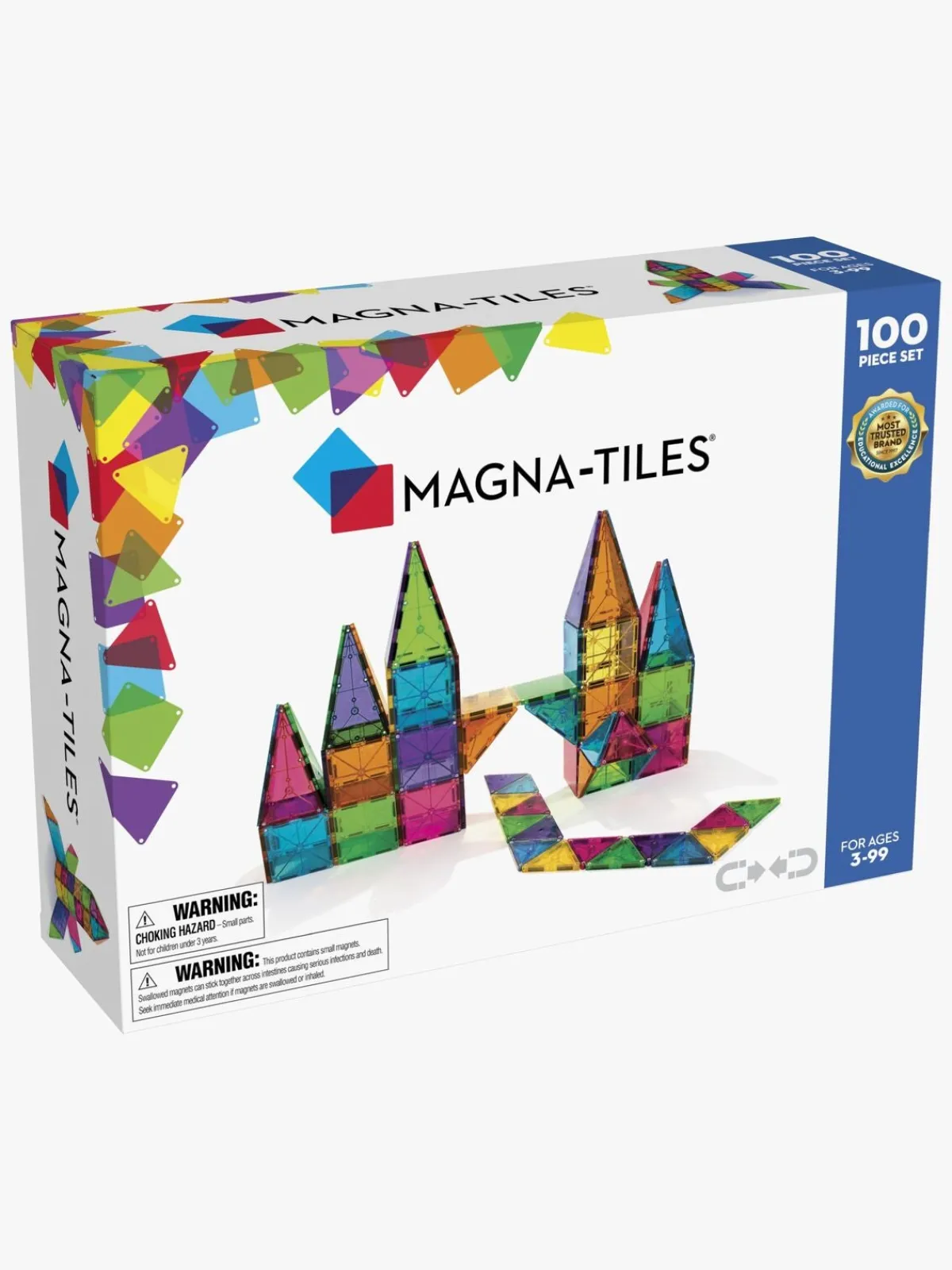 MagnaTiles Byggesæt & Lego*MAGNA-TILES Clear Colours Byggesæt 100 Dele