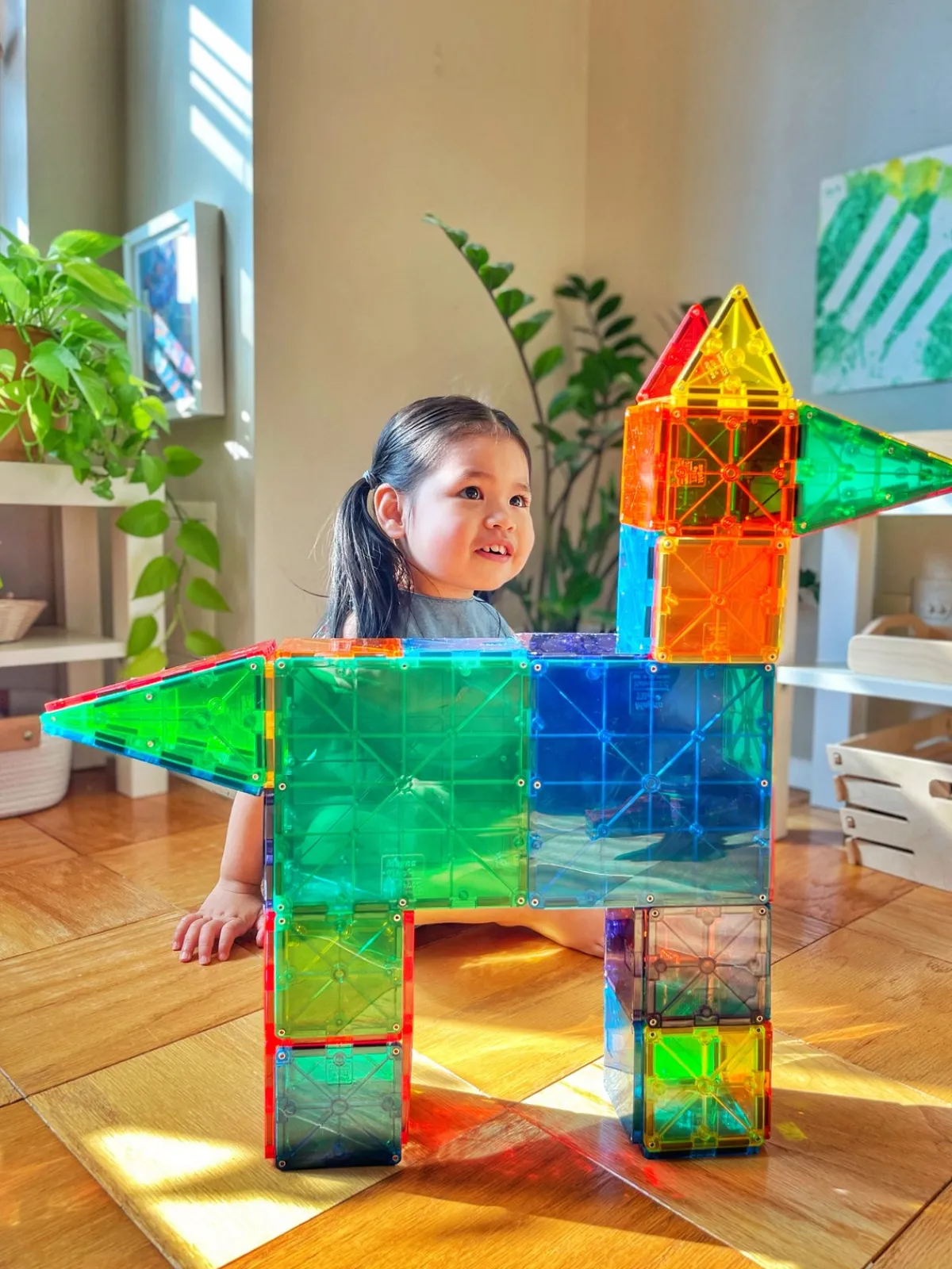 MagnaTiles Byggesæt & Lego*MAGNA-TILES Clear Colours Byggesæt 100 Dele