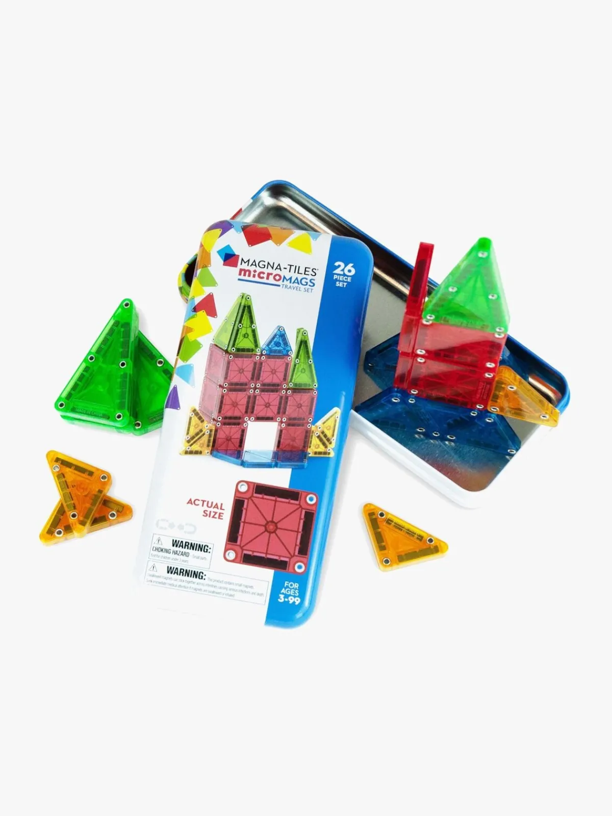 MagnaTiles Byggesæt & Lego*MAGNA-TILES MicroMAGS Travel Metalæske