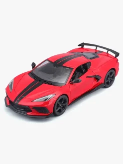 Maisto Legetøjsbiler & -Fartøjer*Corvette Stingray Coupe High Wing 2020 Modelbil 1:24 Rød