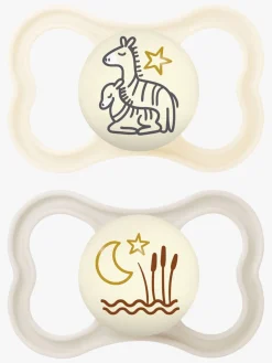 MAM Sutter & Suttesnore*Air Night Silikone Sutter 6-16m, Neutral Hvid