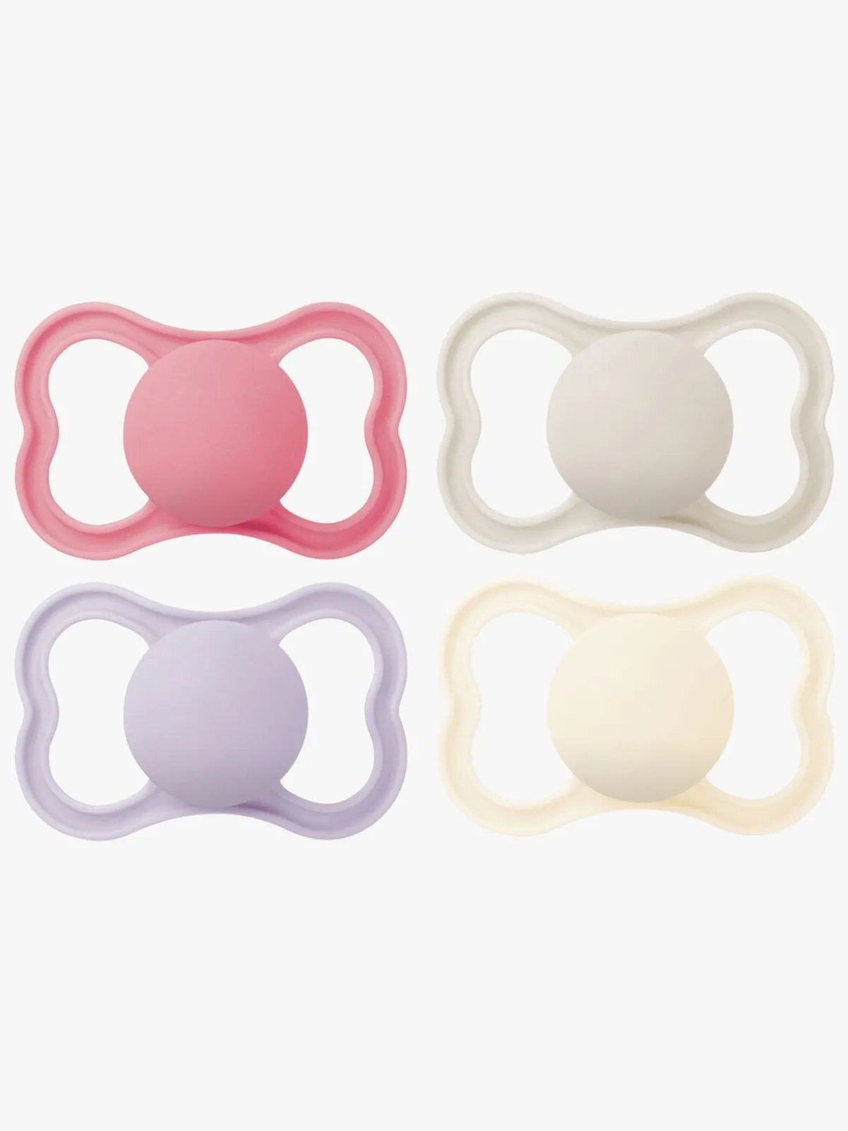 MAM Air Silikone Sutter 6-16m 4-pak, Pink/Neutral