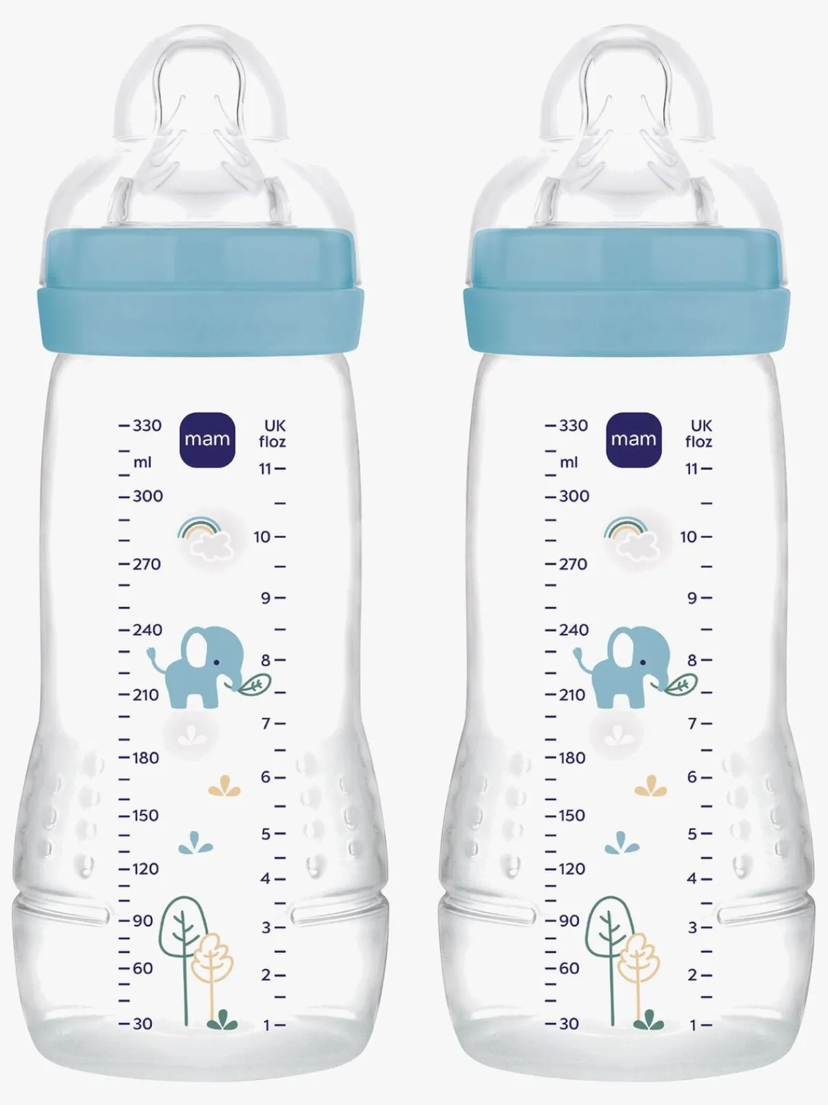 MAM Spisetid>Easy Active Sutteflaske 330 ml 2-pak, Blue