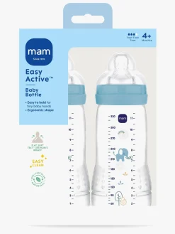 MAM Spisetid>Easy Active Sutteflaske 330 ml 2-pak, Blue