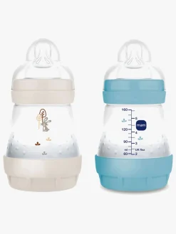 MAM Spisetid>Easy Start Sutteflaske Anti-kolik 160 ml 2-pak, Blå/Neutral