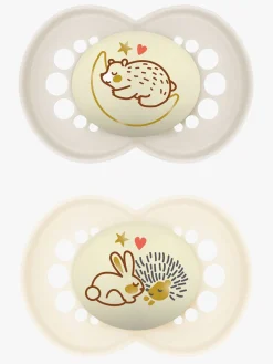 MAM Sutter & Suttesnore*Original Night Sutter 6-16m 4-pak, Pink/Neutral