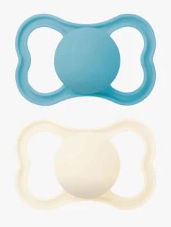 MAM Sutter & Suttesnore*Supreme Silikone Sutter 6-16m 2-pak, Blå/Neutral