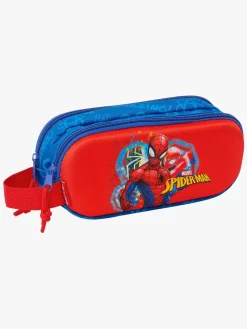 MarvelSpiderMan Kreativt Legetøj*Marvel Spider-Man 3D Dobbelt Penalhus, Rød/Marineblå