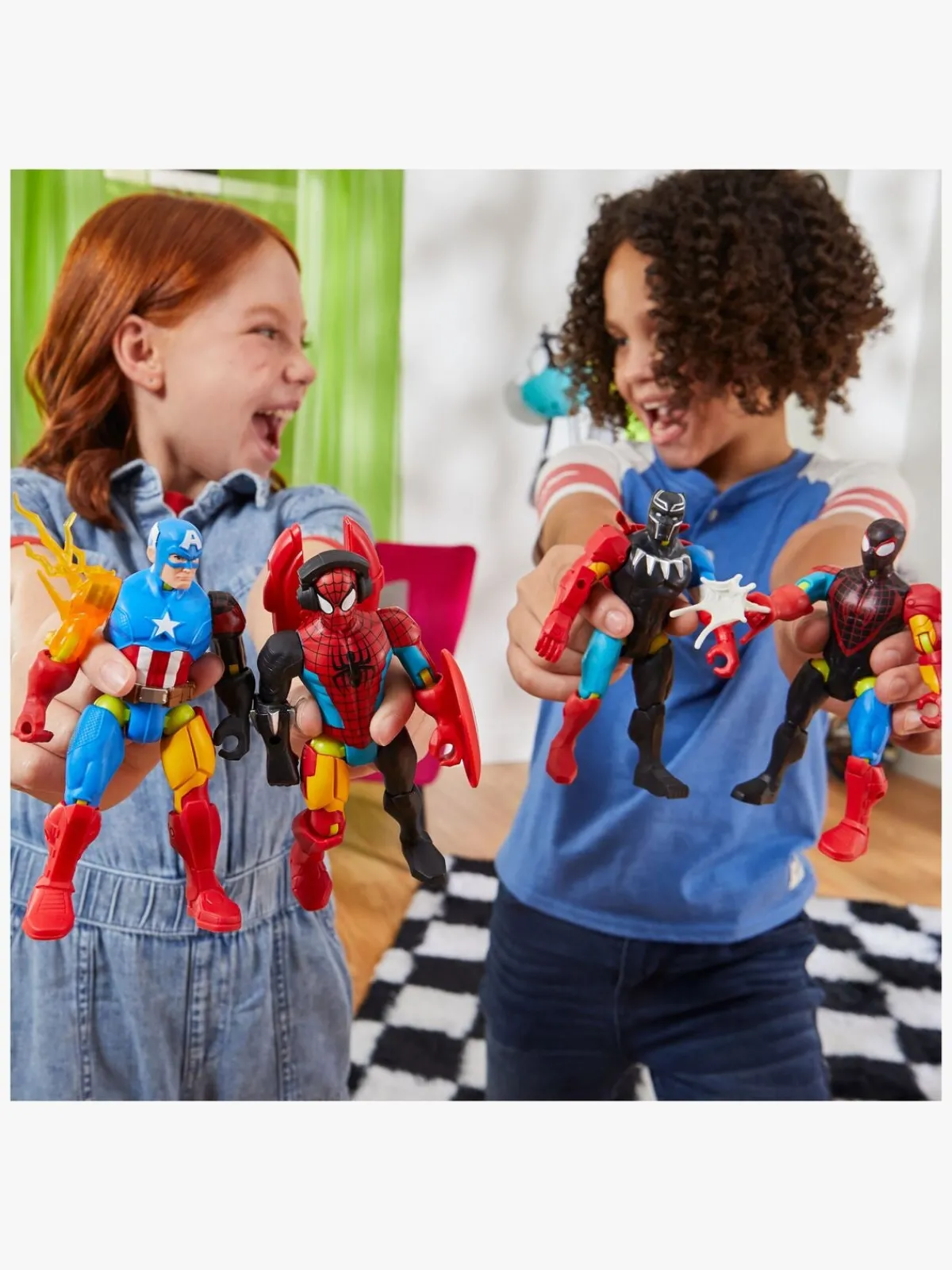 MarvelSpiderMan Legetøjsfigurer>Marvel Spider-Man Mixmashers Figur Iron Spider Delux