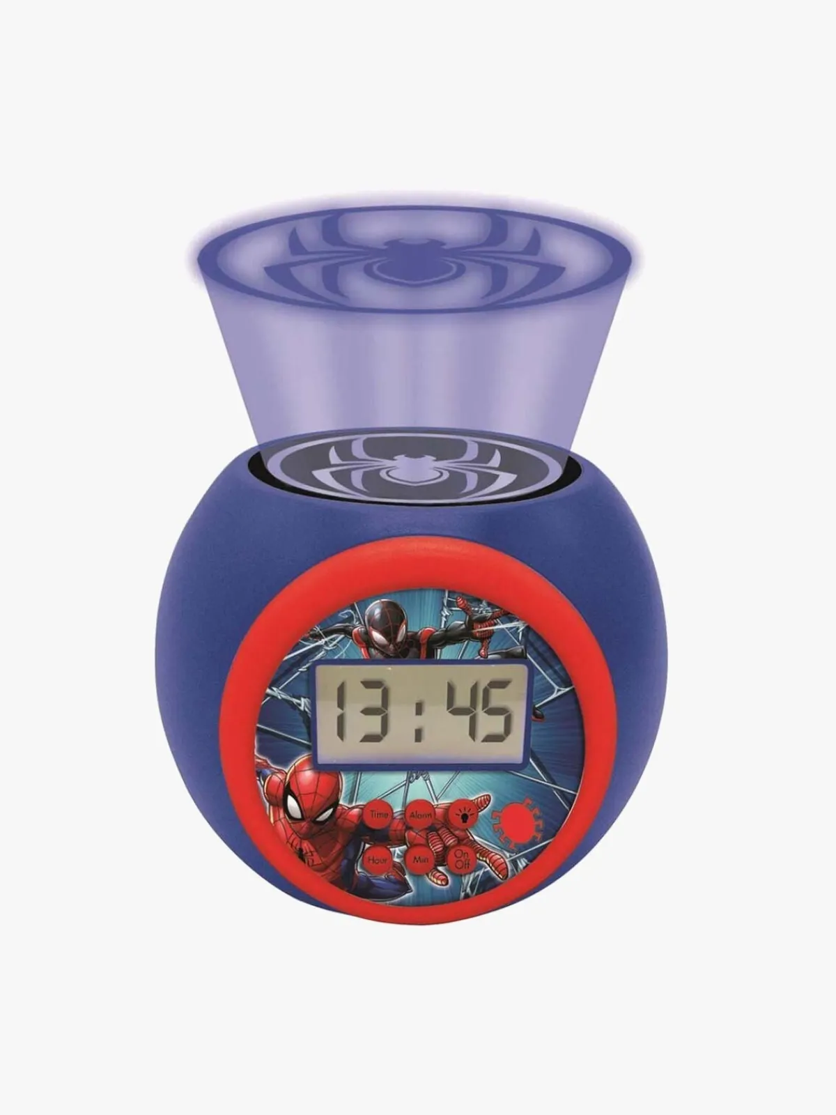 MarvelSpiderMan Interiør*Marvel Spider-Man Projector Vækkeur, Blå