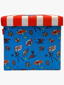 Børn MarvelSpiderMan Marvel Spider-Man Puf med Opbevaringsboks, Multifarvet