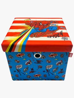 Børn MarvelSpiderMan Marvel Spider-Man Puf med Opbevaringsboks, Multifarvet