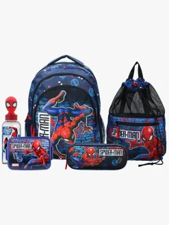 Spiderman Tasker*Marvel Spider-Man Rygsæk, Gymnastikpose, Penalhus, Flaske & Madkasse, Beyond Amazing