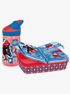 MarvelSpiderMan Spisetid*Marvel Spiderman Madkasse og Flaske, Red/Blue