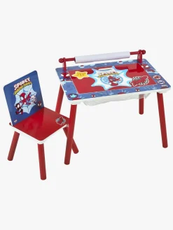 Børn SpideyandFriends Marvel Spidey & His Amazing Friends Skrivebord med Stol, Rød