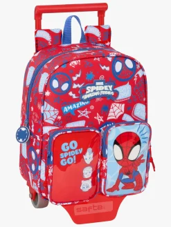 Børn SpideyandFriends Tasker>Marvel Spidey Mini Trolley Kuffert 6L, Rød/Lyseblå