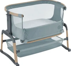Børn MaxiCosi Børnesenge & Tilbehør>Maxi-Cosi Iora Air Bedside Crib, Beyond Grey