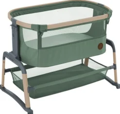 Børn MaxiCosi Børnesenge & Tilbehør>Maxi-Cosi Iora Air Bedside Crib, Beyond Green
