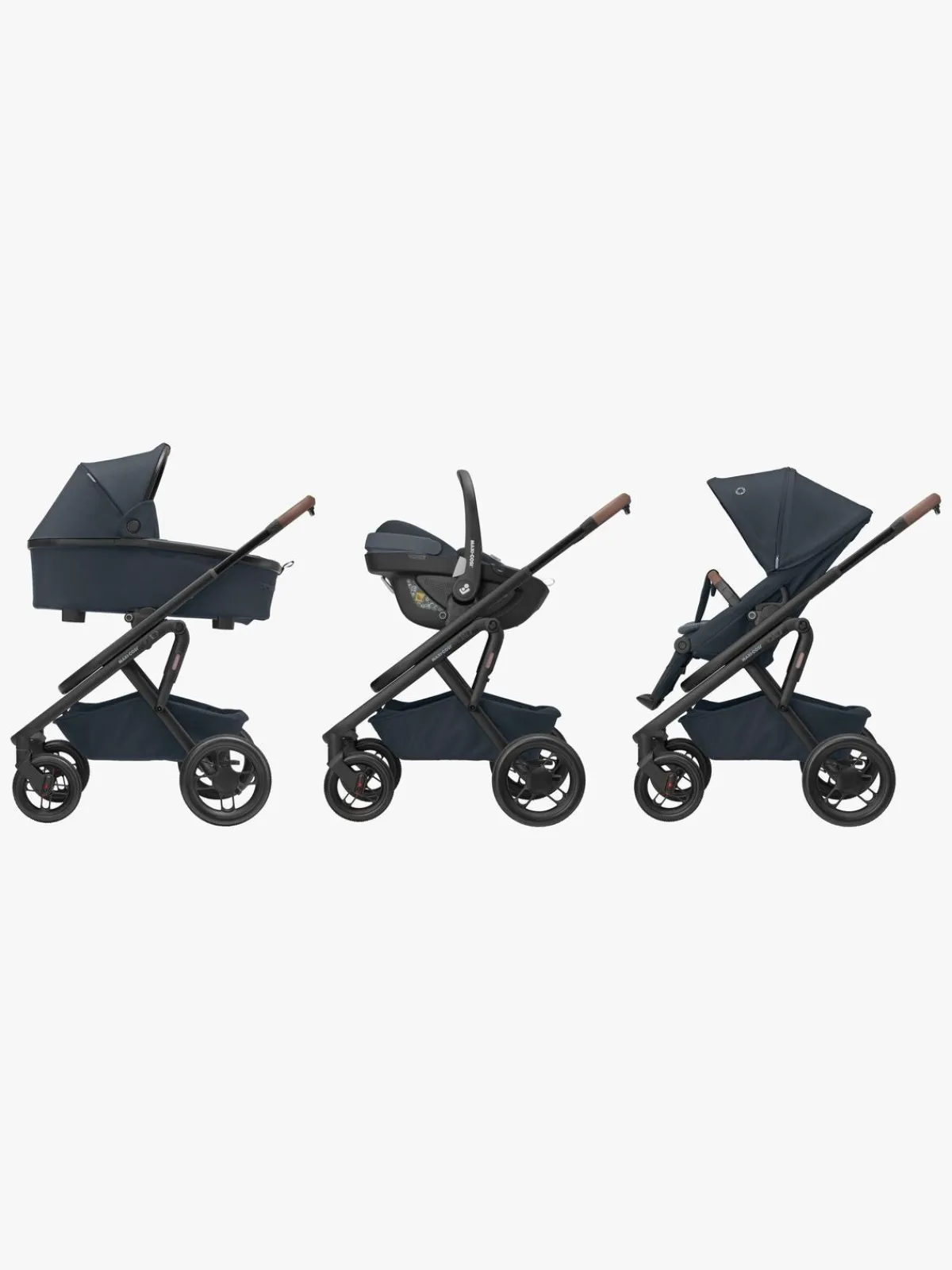 MaxiCosi Duo- & Kombivogne>Maxi-Cosi Lila XP+ Duovogn, Essential Graphite