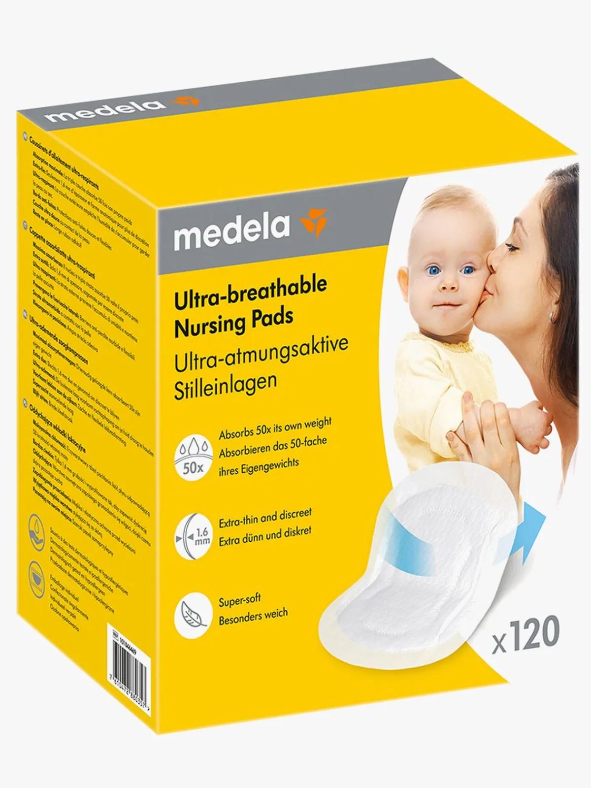 Medela Amning*Ultra Breathable Ammeindlæg 120-Pak