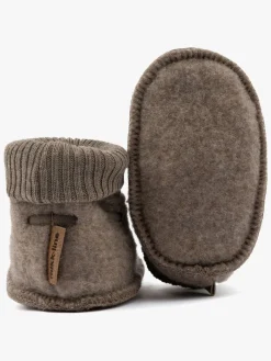 MikkLine Hjemmesko*Mikk-Line Futter Merinould, Melange Denver Brun