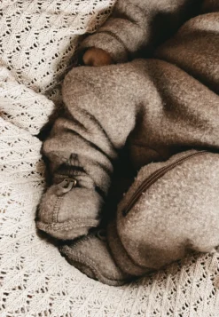 MikkLine Hjemmesko*Mikk-Line Futter Merinould, Melange Denver Brun