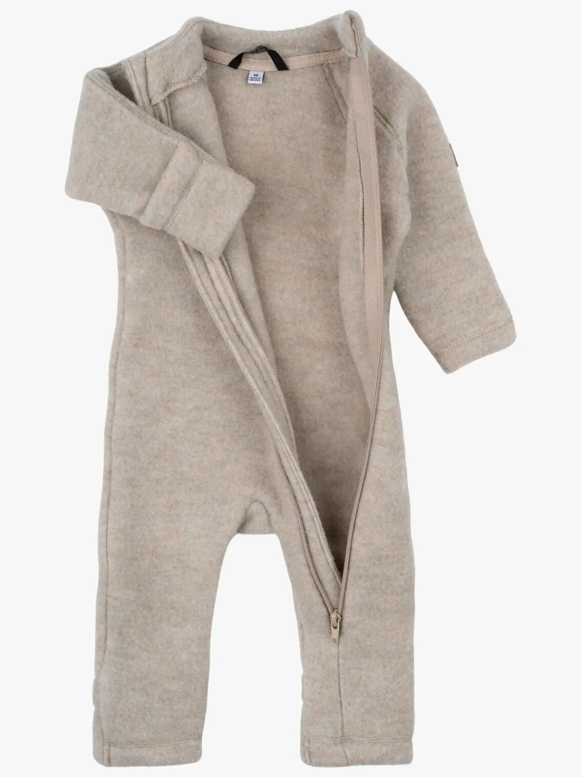 Børn MikkLine Heldragter|Uldtøj>Mikk-Line Ulddragt Merino, Melange Offwhite