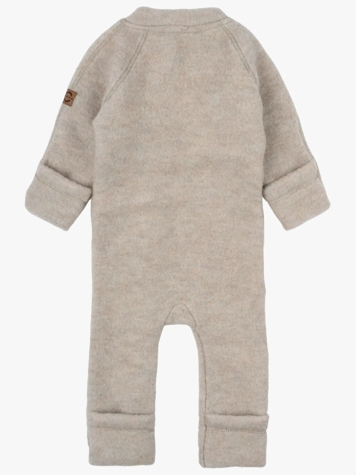 Børn MikkLine Heldragter|Uldtøj>Mikk-Line Ulddragt Merino, Melange Offwhite