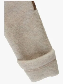 MikkLine Heldragter|Uldtøj*Mikk-Line Ulddragt Merinould med Ører, Melange Offwhite