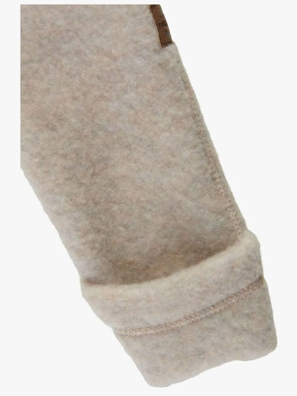 MikkLine Heldragter|Uldtøj*Mikk-Line Ulddragt Merinould med Ører, Melange Offwhite