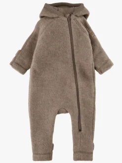 Børn MikkLine Heldragter|Uldtøj>Mikk-Line Ulddragt Merinould med Ører, Melange Denver