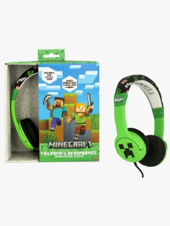 OTLTechnologies Elektronik & Media*Minecraft Høretelefoner med Ører 85dB Creeper Grøn