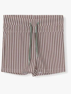MiniATure Uv & Strand*MINI A TURE Gerryan Badeshorts, Acorn Brown Stripes