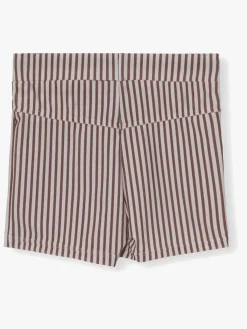 MiniATure Uv & Strand*MINI A TURE Gerryan Badeshorts, Acorn Brown Stripes