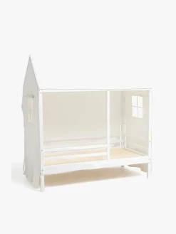 Minitude Børnesenge & Tilbehør*Nordic Jax Husseng 70x140 + Sengehimmel, Hvid