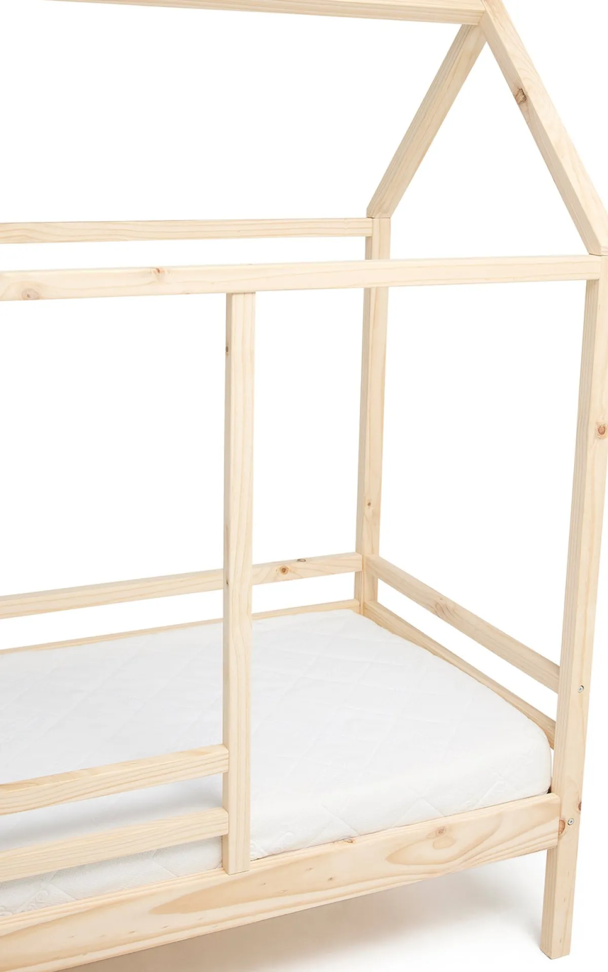 Minitude Børnesenge & Tilbehør*Nordic Jax Juniorseng med BabyMatex Madras Carpathia 70x140, Natur