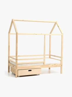 Minitude Børnesenge & Tilbehør*Nordic Juniorseng 70x140 Jax Inkl. Madras Softi & Skuffe, Natur