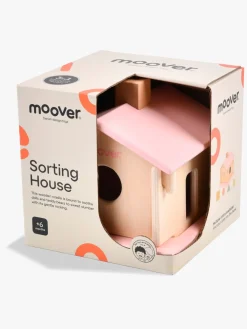 MooverToys Trælegetøj>Moover Toys IQ Puttekasse Hus, Pink