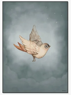 MrsMighetto Interiør*Mrs Mighetto Plakat Dear Sparrow 50x70