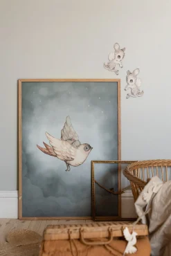 MrsMighetto Interiør*Mrs Mighetto Plakat Dear Sparrow 50x70