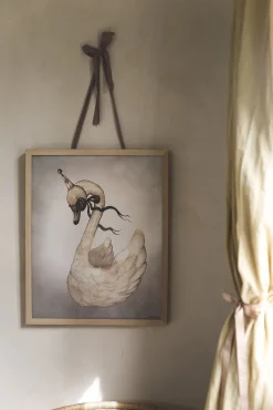 MrsMighetto Interiør*Mrs Mighetto Plakat Dear Swan 40x50 Flerfarvet