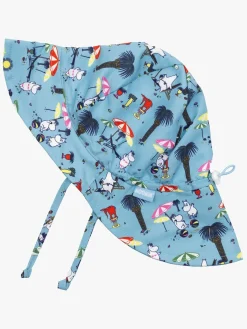 Mumin Uv & Strand*Mumitroldene UV-Sæt Badeble og Solhat, Blå