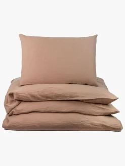 Børn NGBaby Sengetøj>NG Baby Sengesæt Tremmeseng Musselin 100x130, Brown