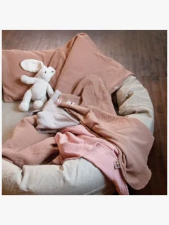 Børn NGBaby Sengetøj></noscript>NG Baby Sengesæt Tremmeseng Musselin 100x130, Brown